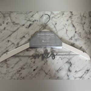 Mrs White and Silver Bridal Hanger